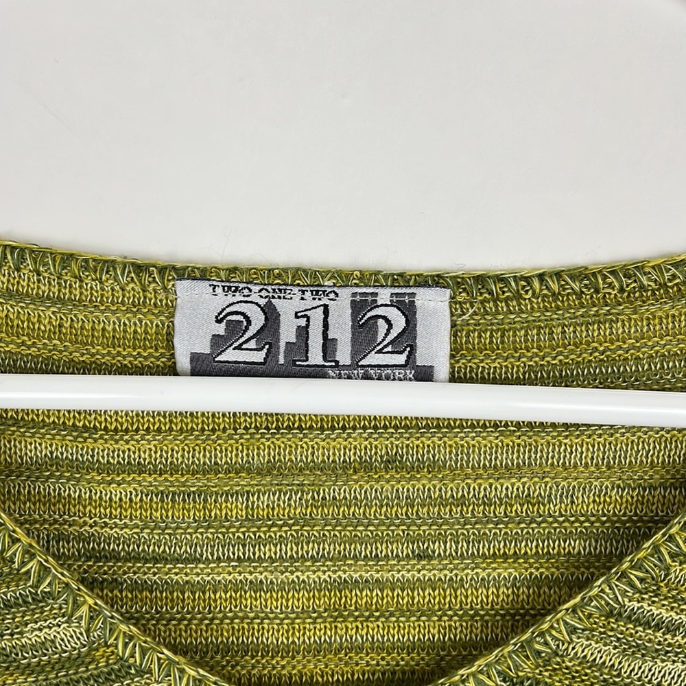 212 NEW YORK sweater shirt heathered green dolman 1/2 sleeve (size unkno… - Picture 4 of 6